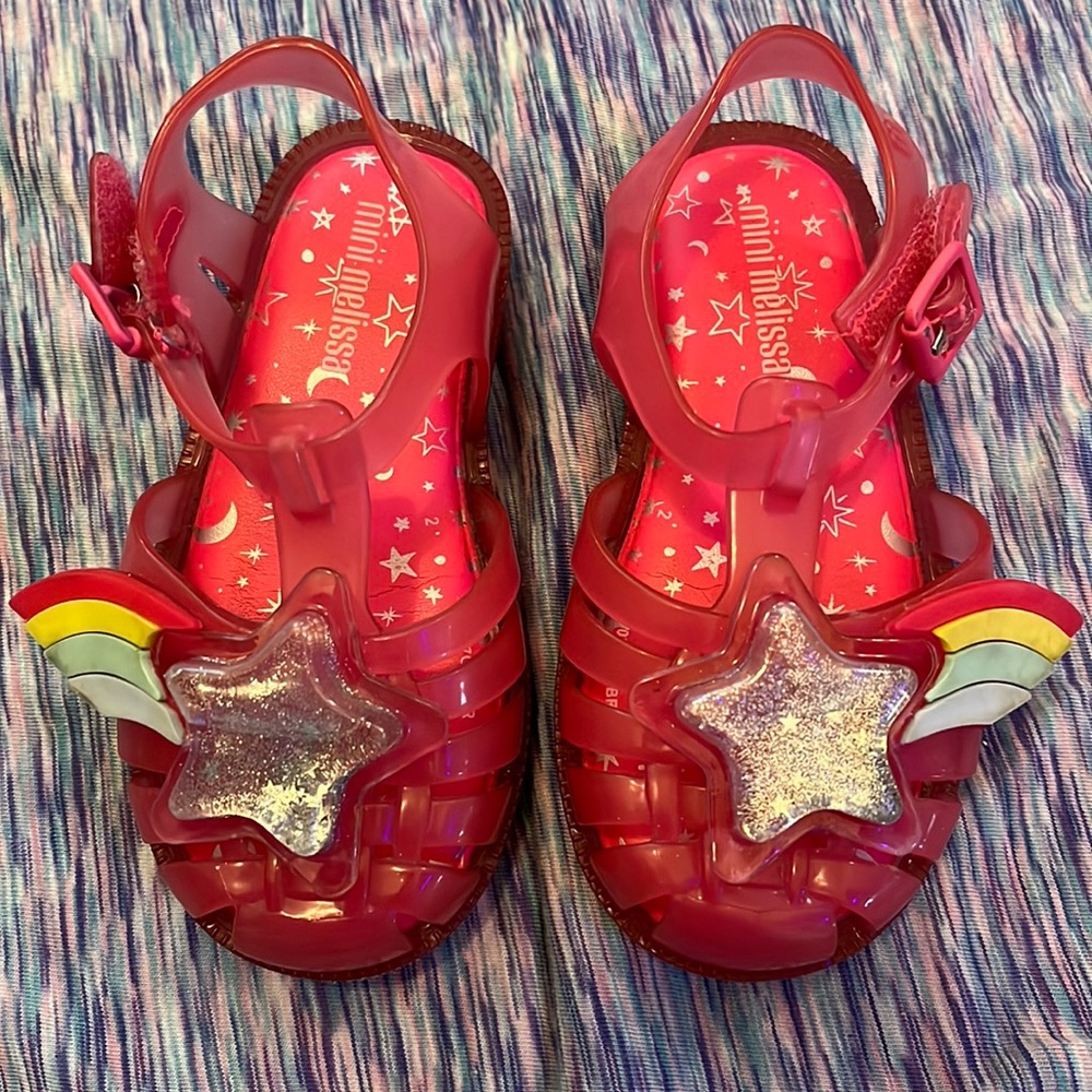 Toddler girls size 8 Mini Melissa jellies